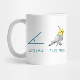 acute angle VS a cute angel Mug